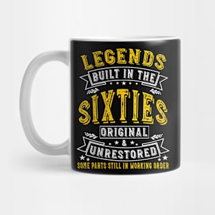 Vintage Sixties Birthday 60s Tee Legends Built In The 1960s Mug